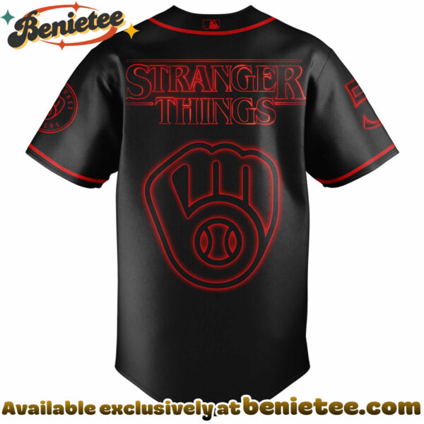 All Team MLB Brewers Special Stranger Things Limited Edition Jersey