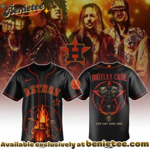All Team MLB Houston Astros x Motley Crue Limited Edition Baseball Jersey