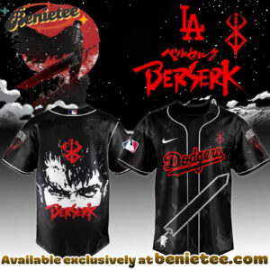 All Team MLB Los Angeles Dodgers x Berserk Limited Edition Baseball Jersey 1 2025