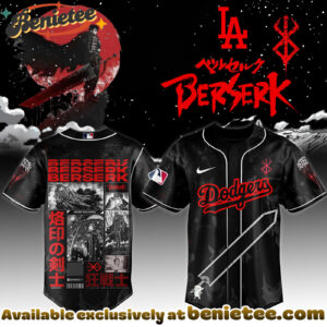 All Team MLB Los Angeles Dodgers x Berserk Limited Edition Baseball Jersey 11 2025