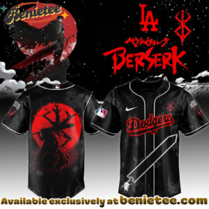 All Team MLB Los Angeles Dodgers x Berserk Limited Edition Baseball Jersey 2 2025