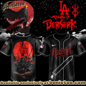All Team MLB Los Angeles Dodgers x Berserk Limited Edition Baseball Jersey 2025