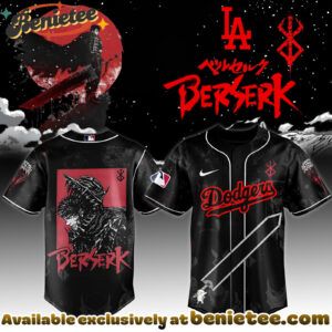 All Team MLB Los Angeles Dodgers x Berserk Limited Edition Baseball Jersey 3 2025