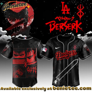 All Team MLB Los Angeles Dodgers x Berserk Limited Edition Baseball Jersey 5 2025