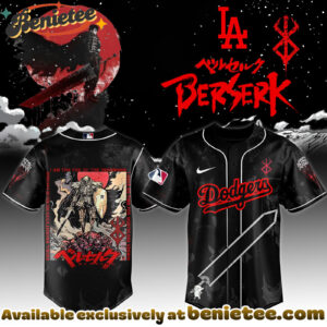 All Team MLB Los Angeles Dodgers x Berserk Limited Edition Baseball Jersey 6 2025