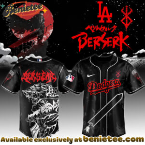 All Team MLB Los Angeles Dodgers x Berserk Limited Edition Baseball Jersey 7 2025