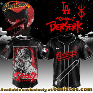 All Team MLB Los Angeles Dodgers x Berserk Limited Edition Baseball Jersey 8 2025