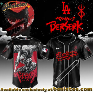 All Team MLB Los Angeles Dodgers x Berserk Limited Edition Baseball Jersey 9 2025