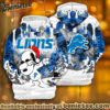 All Team NFC Detroit Lions x Snoopy Christmas Hoodie Limited Edition-3D Unisex Hoodie