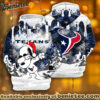 All Team NFC Houston Texans x Snoopy Christmas Hoodie Limited Edition-3D Unisex Hoodie