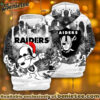 All Team NFC Las Vegas Raiders x Snoopy Christmas Hoodie Limited Edition-3D Unisex Hoodie