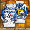 All Team NFC Los Angeles Rams x Snoopy Christmas Hoodie Limited Edition-3D Unisex Hoodie