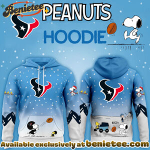 All Team NFL Houston Texans x Peanuts Hoodie Christmas Limited Edition-3D Unisex Hoodie, Shirt, Sweatshirt