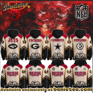 All Team NFL x Stranger Things Hoodie Limited Hoodie, Selling Out Fast