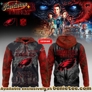 All Teams NFL Philadelphia Eagles x Stranger Things Hoodie, Shirt, Sweatshirt Custom Name