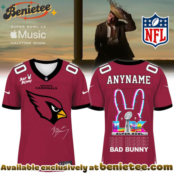 Arizona Cardinals x Bad Bunny Super Bowl Football Jersey Limited Edition