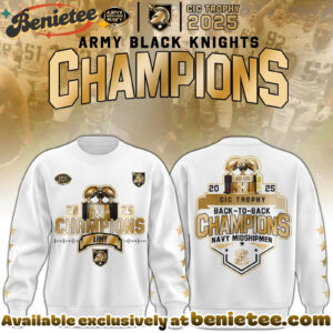 Army Black Knights Special CIC trophy Champions 2025 Hoodie, Sweatshirt, Tshirt - Ver 4