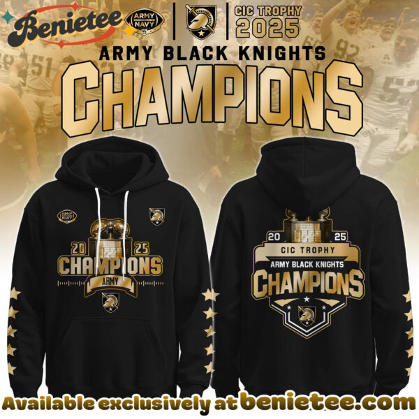 Army Black Knights Special CIC trophy Champions 2025 Hoodie, Sweatshirt, Tshirt