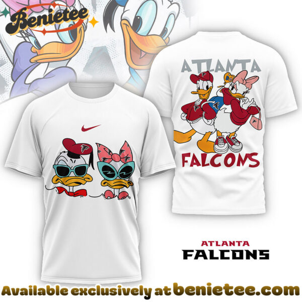 Atlanta Falcons Premium NFL Donald And Daisy 3D Tshirt, Sweatshirt, Hoodie