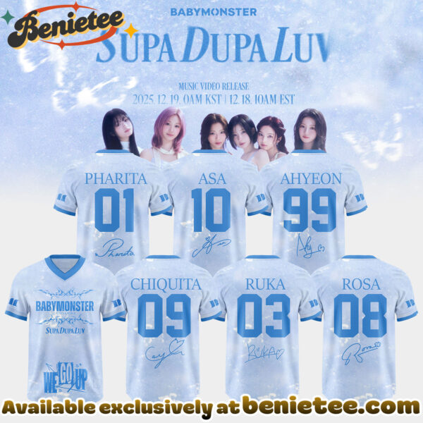 BABYMONSTER Supa Dupa Luv WE GO UP Album 2025 Limited Football Jersey