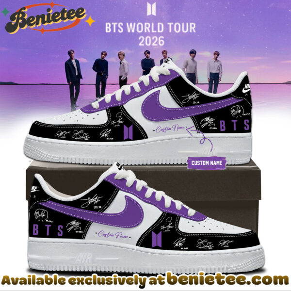 BTS Comeback World Tour 2026 Limited Edition Signature Air Force 1 - Ver 3