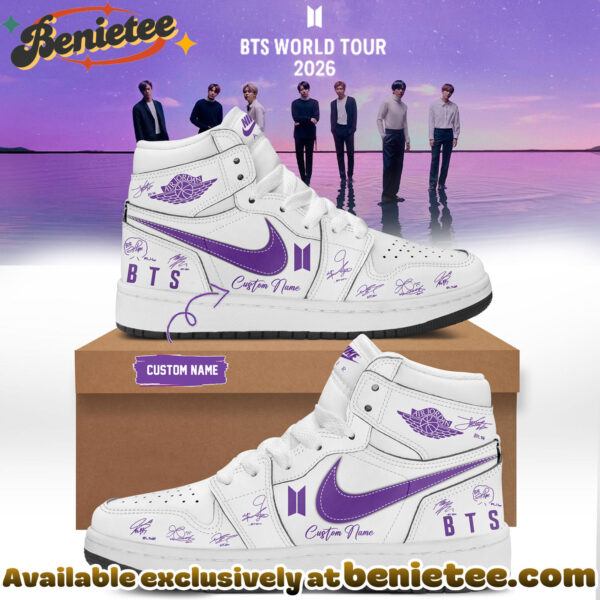 BTS Comeback World Tour 2026 Limited Edition Signature Air Jordan 1 - Ver 3