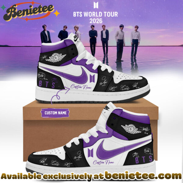 BTS Comeback World Tour 2026 Limited Edition Signature Air Jordan 1 - Ver 4
