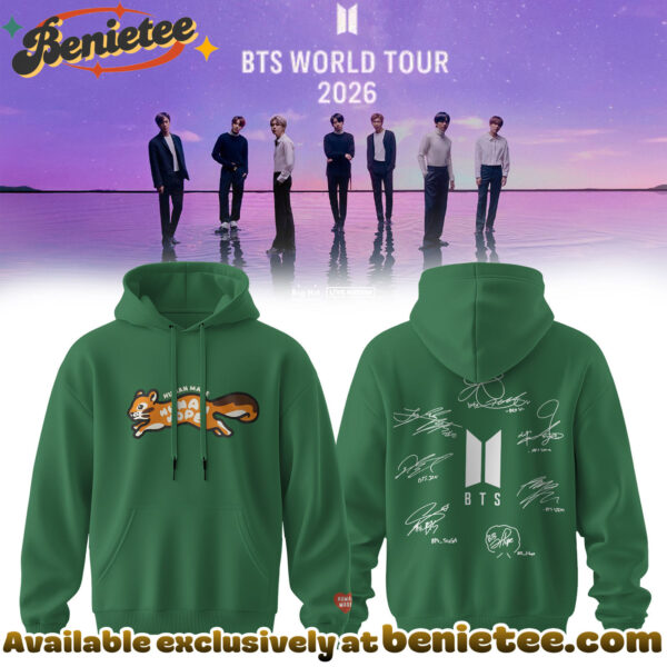 BTS Comeback World Tour 2026 Limited Edition Signature Hoodie, T-shirt, Sweatshirt - Ver 2