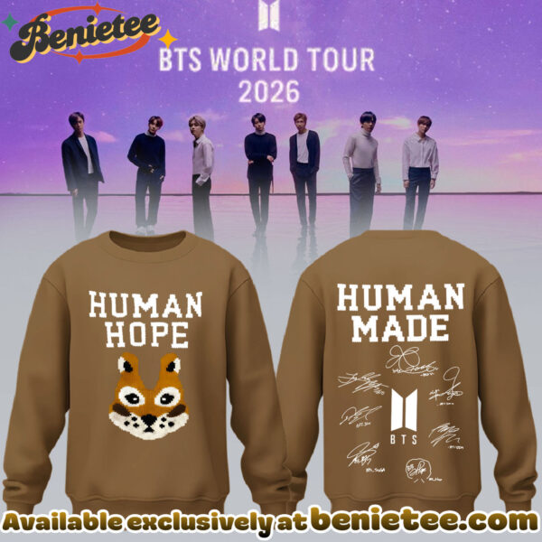BTS Comeback World Tour 2026 Limited Edition Signature Sweatshirt - Ver 2