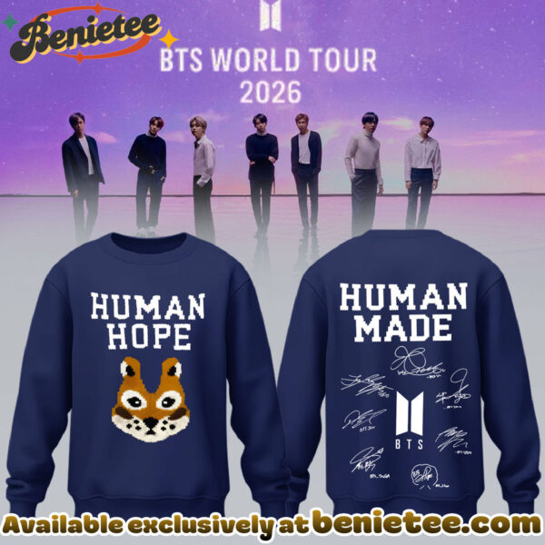 BTS Comeback World Tour 2026 Limited Edition Signature Sweatshirt - Ver 3