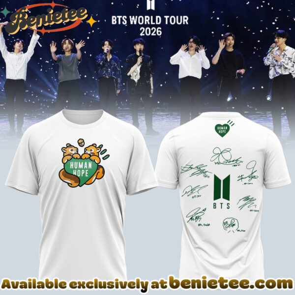 BTS Comeback World Tour 2026 Limited Edition Signature Tshirt, Hoodie, Sweatshirt - Ver 12