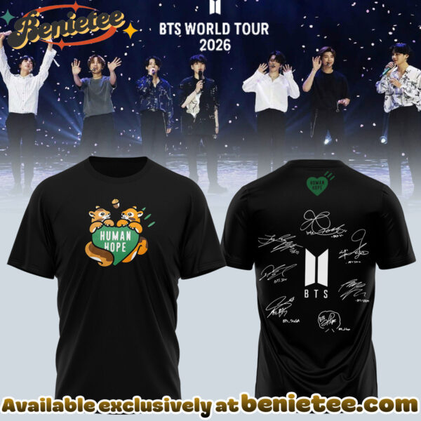 BTS Comeback World Tour 2026 Limited Edition Signature Tshirt, Hoodie, Sweatshirt - Ver 11