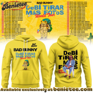 Bad Bunny - Debi Tirar Mas Fotos World Tour Hoodie, Sweatshirt, Tshirt