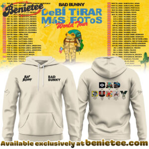 Bad Bunny - Debi Tirar Mas Fotos World Tour Hoodie, Sweatshirt, Tshirt - Ver 3
