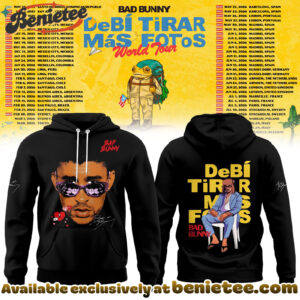 Bad Bunny - Debi Tirar Mas Fotos World Tour Hoodie, Sweatshirt, Tshirt - Ver 2