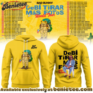 Bad Bunny - Debi Tirar Mas Fotos World Tour Tshirt, Sweatshirt, Hoodie - Ver 8