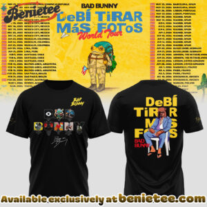 Bad Bunny - Debi Tirar Mas Fotos World Tour Tshirt, Sweatshirt, Hoodie