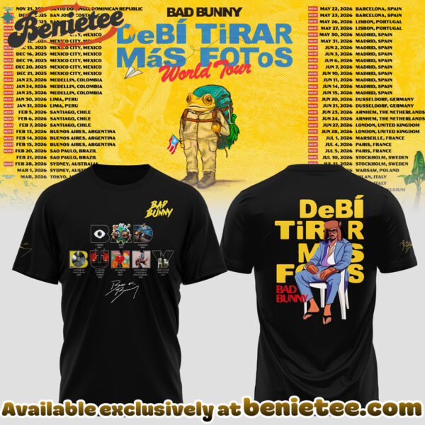 Bad Bunny - Debi Tirar Mas Fotos World Tour Tshirt, Sweatshirt, Hoodie