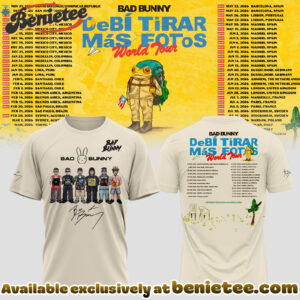 Bad Bunny - Debi Tirar Mas Fotos World Tour Tshirt, Sweatshirt, Hoodie - Ver 5