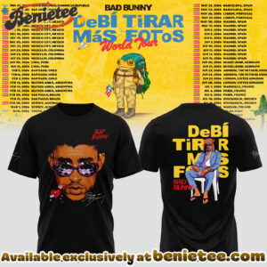Bad Bunny - Debi Tirar Mas Fotos World Tour Tshirt, Sweatshirt, Hoodie - Ver 2