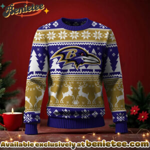 Baltimore Ravens 2025 Christmas New Ugly Sweatshirt, All Team NFL