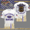 Baltimore Ravens Premium NFL Law Enforcement Tribute 3D Shirt