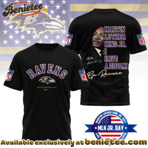 Baltimore Ravens Premium NFL Martin Luther King JR. Day 3D Shirt, Hoodie, Sweatshirt