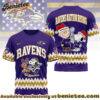 Baltimore Ravens Premium NFL Snoopy Super Bowl Holiday 3D Shirt, Hoodie, Sweatshirt
