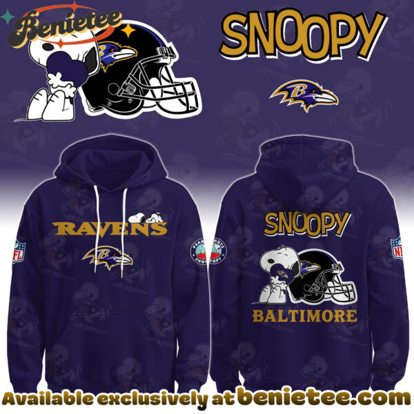 Baltimore Ravens x Snoopy Hoodie, Sweatshirt, T-shirt Limited Edition - Selling Out Fast