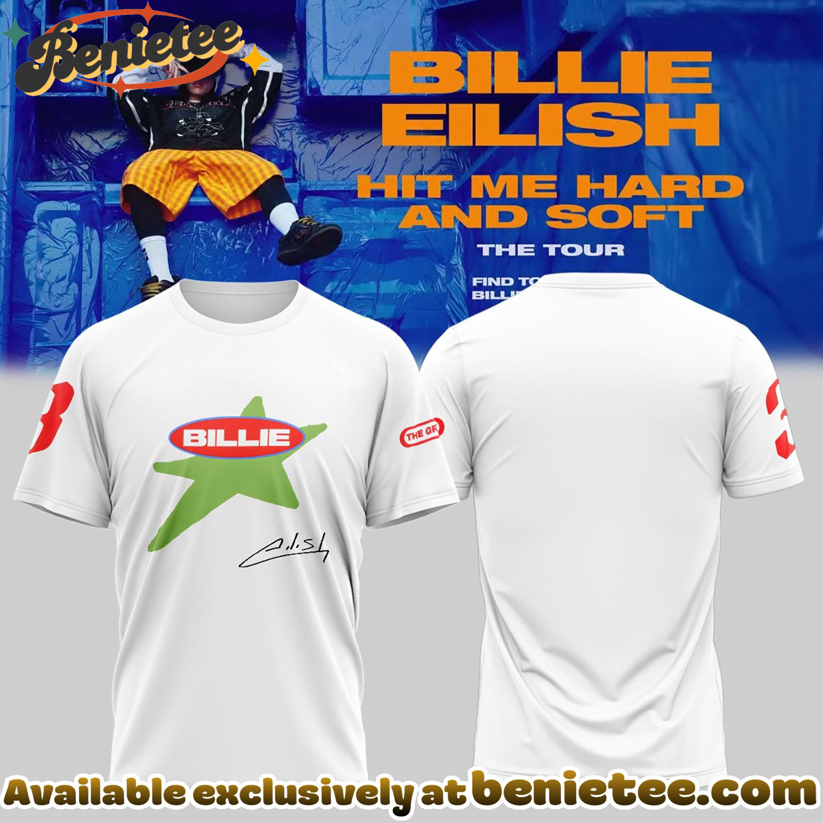 Billie Eilish Hit Me Hard and Soft The Tour Shirt, Hoodie, Sweatshirt - Ver 3