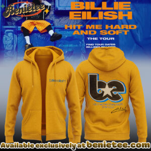 Billie Eilish Hit Me Hard and Soft The Tour Zip Hoodie
