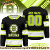 Boston Bruins Premium NHL Hi-Vis Hockey Spirit Custom Name and Number Jersey