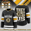 Boston Bruins Premium NHL They Not Like Us Hockey Jersey - Ver 2
