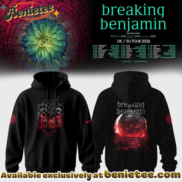 Breaking Benjamin - EUUK Tour 2026 Collection Hoodie, Tshirt, Sweatshirt - Ver 3